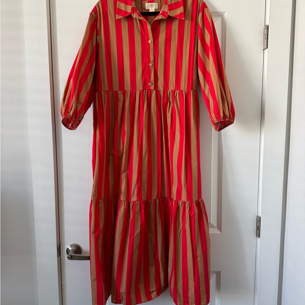 Maeve Bettina Tiered Shirt Dress